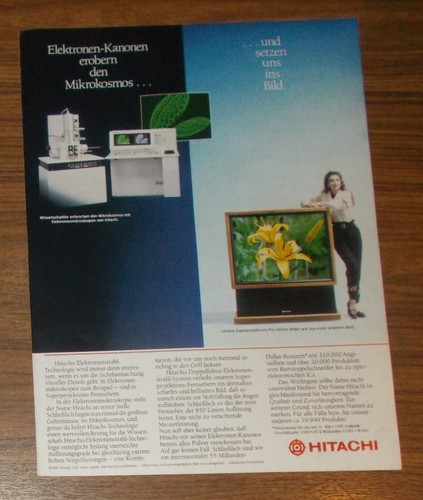 Seltene werbung hitachi - werbung,
