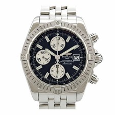 BREITLING Chronomat Evolution A13356 schwarz Herrenuhr gebraucht #92330