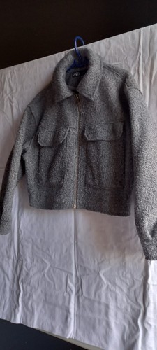 Zara bouclé jacke kurzjacke - zara,