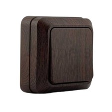 Aufputz Lichtschalter Walnuss