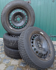 4 Winterräder OPEL - DUNLOP + PIRELLI 185/60R15 M+S auf 6x15 DOT 3016 4,5 - 6 mm