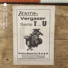 9.2 Zenith Pallas Vergaser