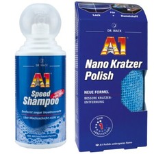 A1 Speed Shampoo 500ml  2760 + A1 Nano Kratzer Polish 50ml 2714 von Dr Wack