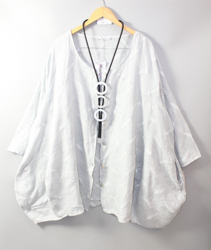 Moonshine leinen jacke mantel - moonshine,