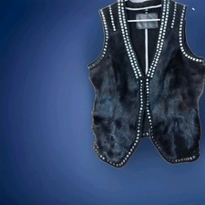 LIQU Fellweste.Gr 36. Schwarz