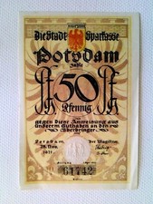 Notgeld, Potsdam, 50 Pfennig