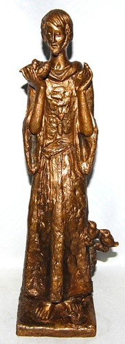 Bronzefigur sankt franziskus - bronzefigur,