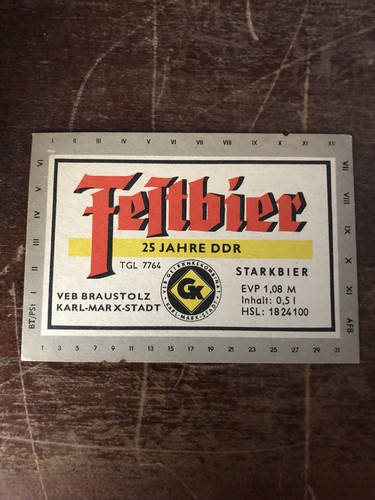 Bieretikett brauerei braustolz - bieretikett,