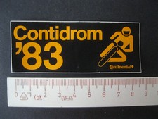 Contidrom '83 Continental Motorrad Rennsport Aufkleber Sticker Reklame Werbung
