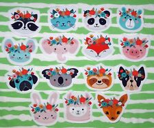 Tier Kopf Boho Blumen