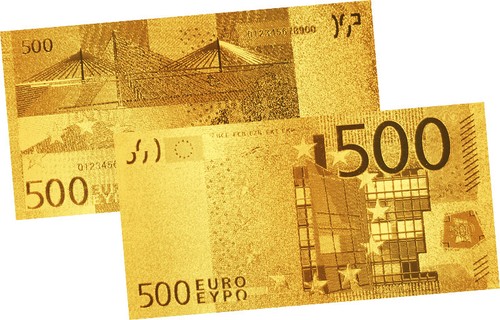 Große gold banknote - -, 500