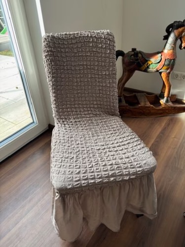 Stuhlhussen beige stück - stuhlhussen,