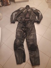 Herren Leder Motorrad Kombi  Revit Schwarz Gr. 58