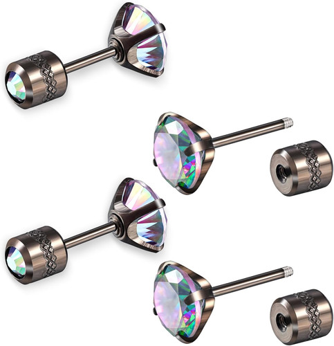 Paar titan ohrringe herren - 2,