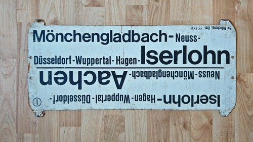Zuglaufschild metall - zuglaufschild,