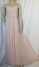Abendkleid 40 nude zartrosa Hochzeit Ball bodenlang Abschlussball rosa Kleid