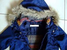 Zara Jacke Winterjacke Anorak Parka Übergang gefüttert Junge 110 Herbst