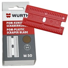 50x Würth Kunststoff Schaber