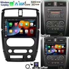 Autoradio GPS Navi Für Suzuki Jimny SN 2005-2019 2+64GB Android 13 Apple Carplay