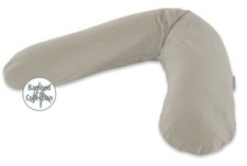 Theraline Seitenschläferkissen Stillkissen Stillmond grau Babylagerungskissen