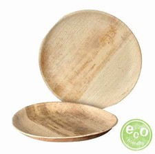 Palmblatt Geschirr Teller rund