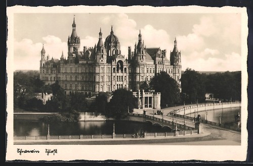 Ansichtskarte schwerin - ansichtskarte, /