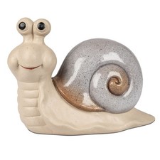 Dekofigur Schnecke STONE BLUE