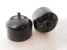 Bakelit Licht Kipp Wechselschalter Schalter   AP schwarz alt antik Steckdose