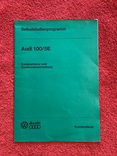 Selbststudienprogramm Audi 100/5E Dezember 1976, 20 Seiten, intern Rarität