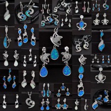 925 Silber Sterling Blau