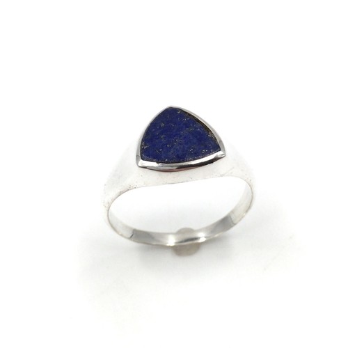 925 silber siegelring blauer - silber,
