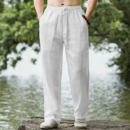 Herren leinenhose stoffhose - leinenhose,