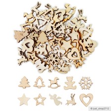 25/50/100 Holz Ornamente