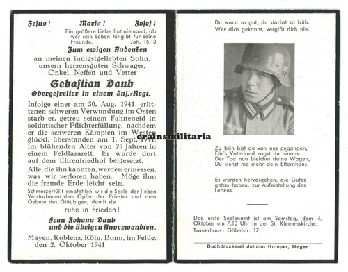 Orig sterbebild id soldat - 34.id,