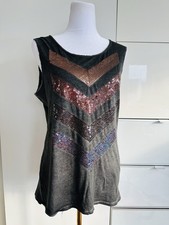 RICH & ROYAL Glitzer Tanktop