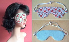 Schlafmaske Schlafbrille Augenmaske Sleep Maske 4-lagig Bmw. verstellbar Neu