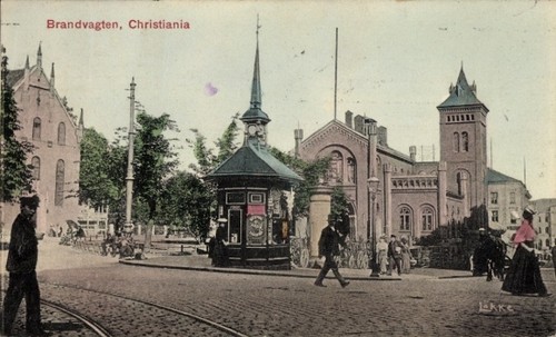 Christiania oslo norwegen - ak,