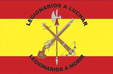 Flagge Legion Spanien, 150 X