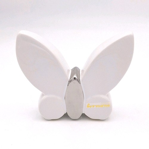 Schmetterling weiß silber von