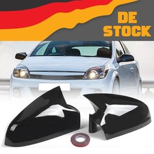 2 Stucke Spiegelkappe Spiegelcover Schwarz Passt Für Opel Astra H 2005-2008 2009