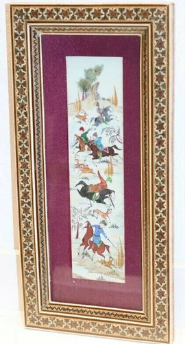 Orientalische miniatur malerei - orientalische, miniatur-malerei