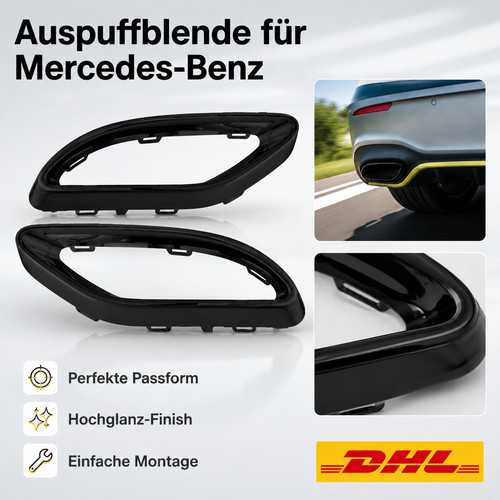 Einrastbare zierringe endrohr - einrastbare,