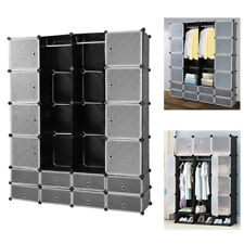 Kleiderschrank Garderobe DIY Regalsystem Kunststoff Schuhschrank 16/20 Würfel