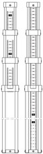 Nedo teleskoplatte messlatte - nedo,