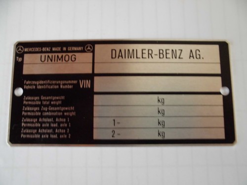 Original blanko typschild - original, blanko-typschild