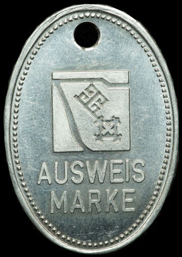 Ausweismarke alu marke - ausweismarke:, alu-marke