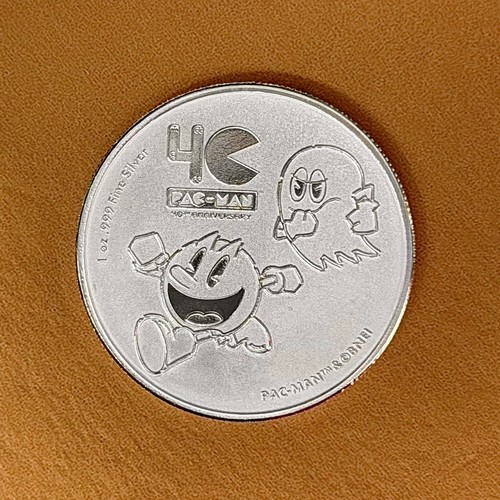 Silbermünze pac man 40th - oz, pac-man