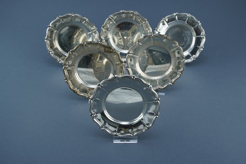 Untersetzer versilbert - 6,