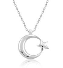 Yildiz halskette 925er - ay,