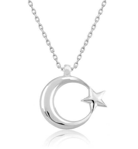 Yildiz halskette 925er - ay,